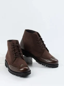 – Brogue-Boots aus Veloursleder*Christian Dietz Outlet