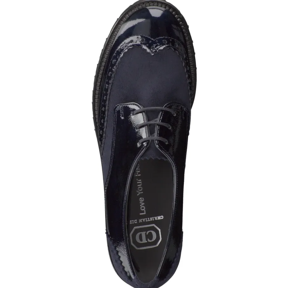 – Brogues aus Lackleder und Veloursleder*Christian Dietz Discount