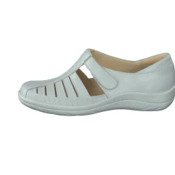 Damen Christian Dietz – Komfort-Sandale aus Kalbleder hellgrau