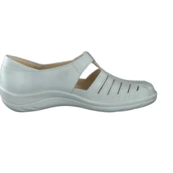 Damen Christian Dietz – Komfort-Sandale aus Kalbleder hellgrau