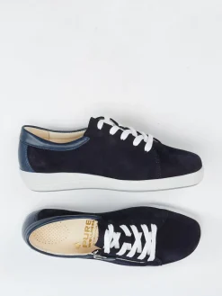 Damen Christian Dietz – Komfort-Sneaker aus Veloursleder Marine