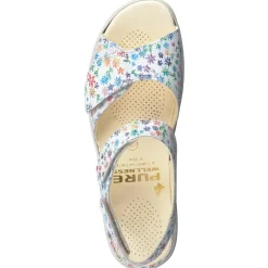 Damen Christian Dietz – Komfortsandale aus geprägtem Leder color