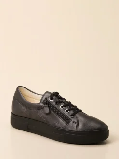 Damen Christian Dietz – Komfort-Sneaker aus Kalbleder Anthrazit