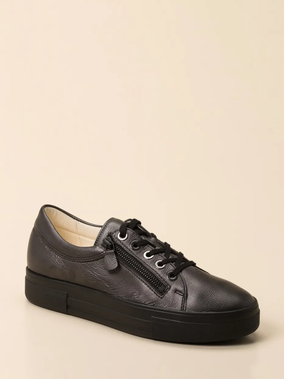 Damen Christian Dietz – Komfort-Sneaker aus Kalbleder Anthrazit