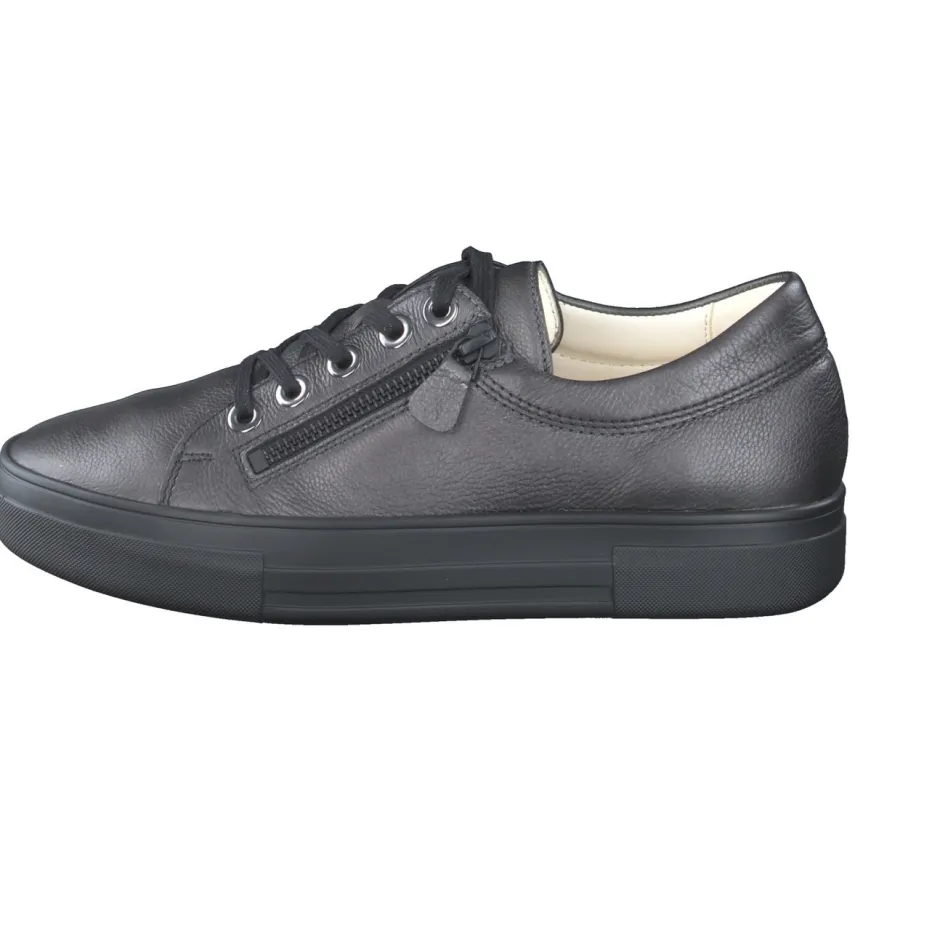 Damen Christian Dietz – Komfort-Sneaker aus Kalbleder Anthrazit