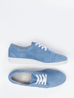 Damen Christian Dietz – Schnürschuh aus Veloursleder jeans