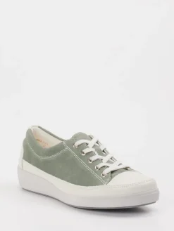 Damen Christian Dietz – Sneaker aus Veloursleder salbei