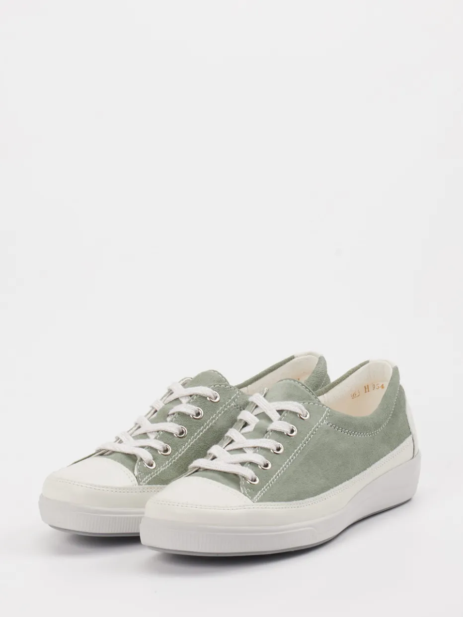 Damen Christian Dietz – Sneaker aus Veloursleder salbei