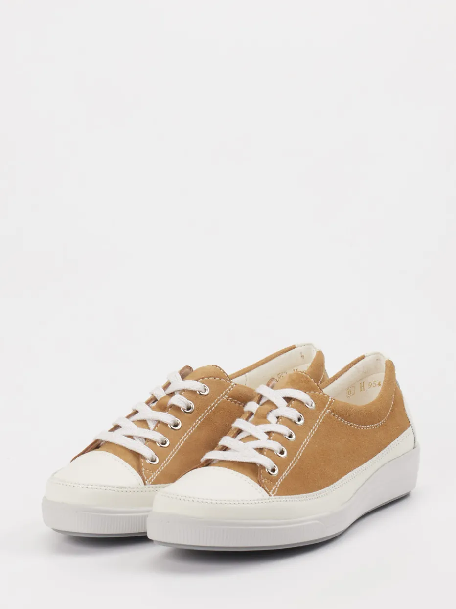 Damen Christian Dietz – Sneaker aus Veloursleder Cognac