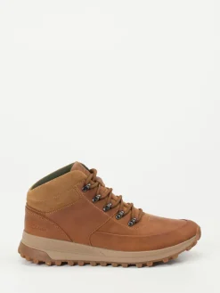 Herren Clarks – Outdoor-Boots aus Fettleder in Rost