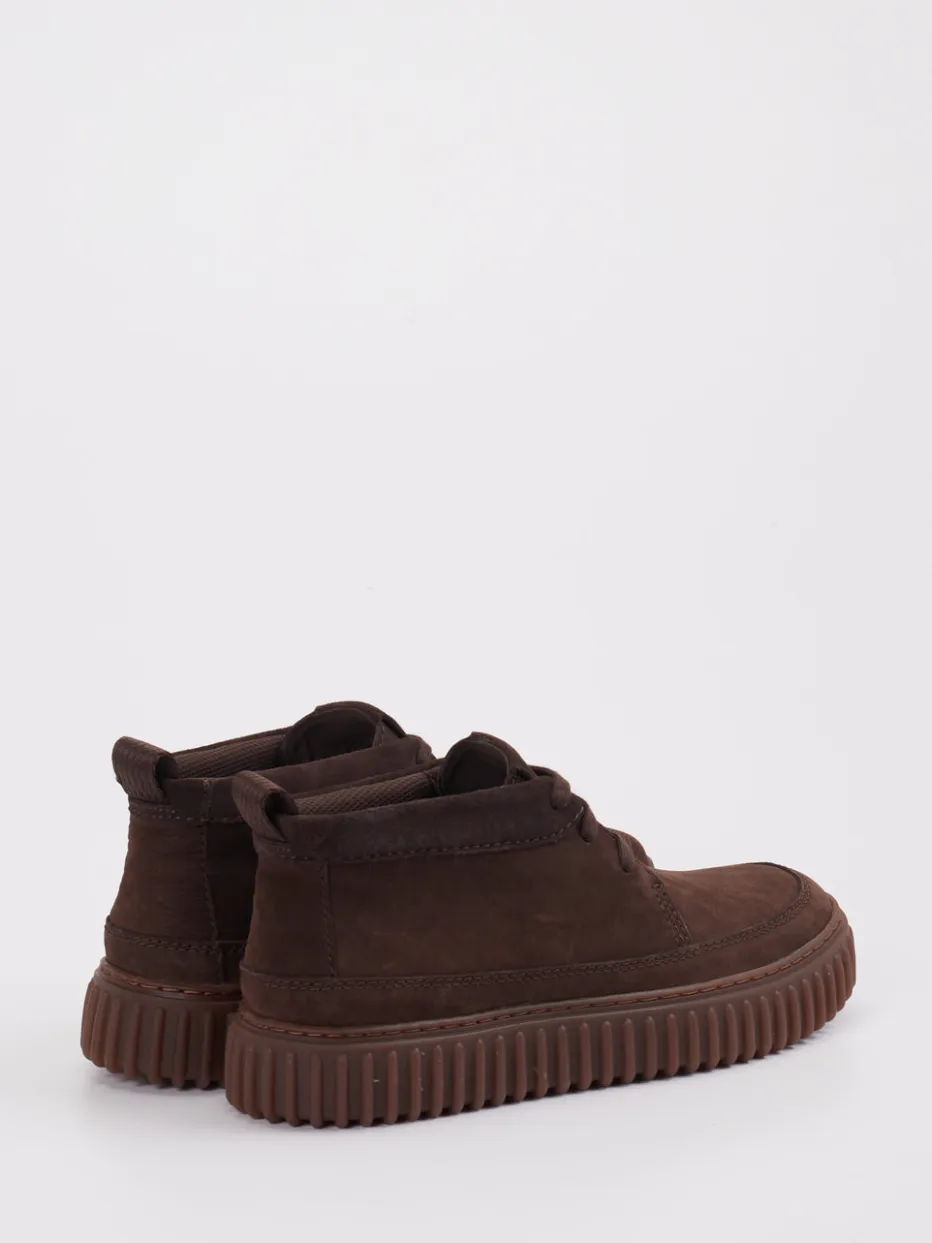 Herren Clarks – Schnürboots aus Nubukleder dunkel