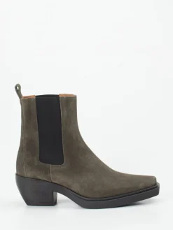 – Chelsea Boots aus Veloursleder oliv*Copenhagen Clearance