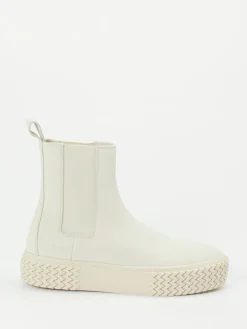 Damen Copenhagen – Chelsea Boots aus Nubukleder Cremeweiß