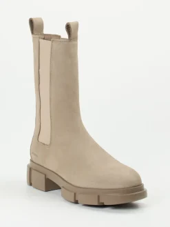 Damen Copenhagen – Chelsea Boots aus Nubukleder sandbeige
