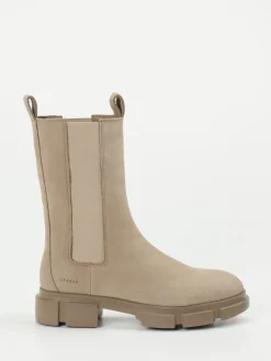Damen Copenhagen – Chelsea Boots aus Nubukleder sandbeige
