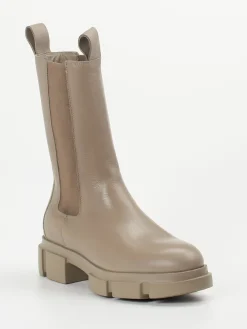 – Chelsea Boots aus Kalbleder in Taupe*Copenhagen Discount