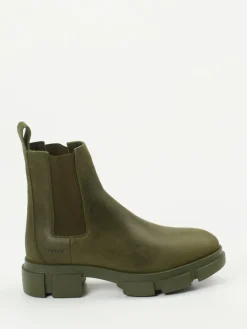 Damen Copenhagen – Chelsea Boots aus Nubukleder oliv