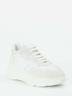 Damen Copenhagen – Chunky Sneaker aus Veloursleder Offwhite