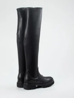 – Overknee-Stiefel aus Stretchleder*Copenhagen Hot