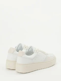 Damen Copenhagen – Plateau-Sneaker aus Kalbleder Offwhite