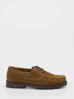 Herren Copenhagen – Schnürschuh aus Veloursleder cognac