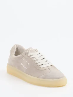 Damen Copenhagen – Sneaker aus Veloursleder sandbeige