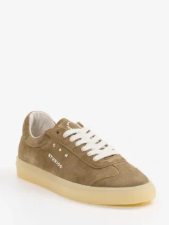 Damen Copenhagen – Sneaker aus Veloursleder Sandbeige