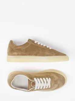 Damen Copenhagen – Sneaker aus Veloursleder Sandbeige