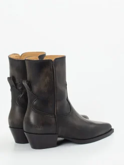 – Western-Stiefeletten aus Leder dunkelbraun*Copenhagen Online