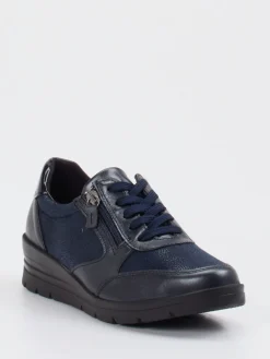 – Komfort-Sneaker aus Stretchleder Dunkel*Cypres Soft