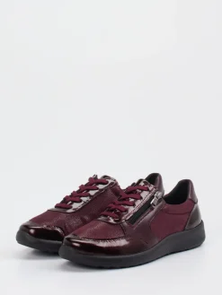 – Komfort-Sneaker aus Stretch und Leder bordeaux*Cypres Soft Outlet