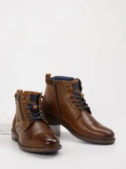 Herren Cypres Soft – Schnürboots aus Leder cognac