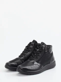 – Schnürstiefelette aus Stretchleder*Cypres Soft Discount