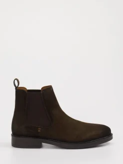 Herren Daniel Kenneth – Chelsea Boots aus Veloursleder dunkel
