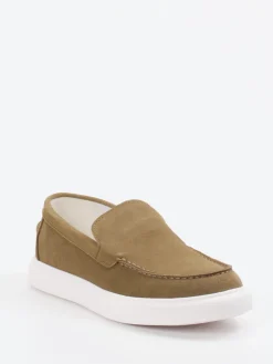 Herren Daniel Kenneth – Slipper aus Lammleder sandbraun