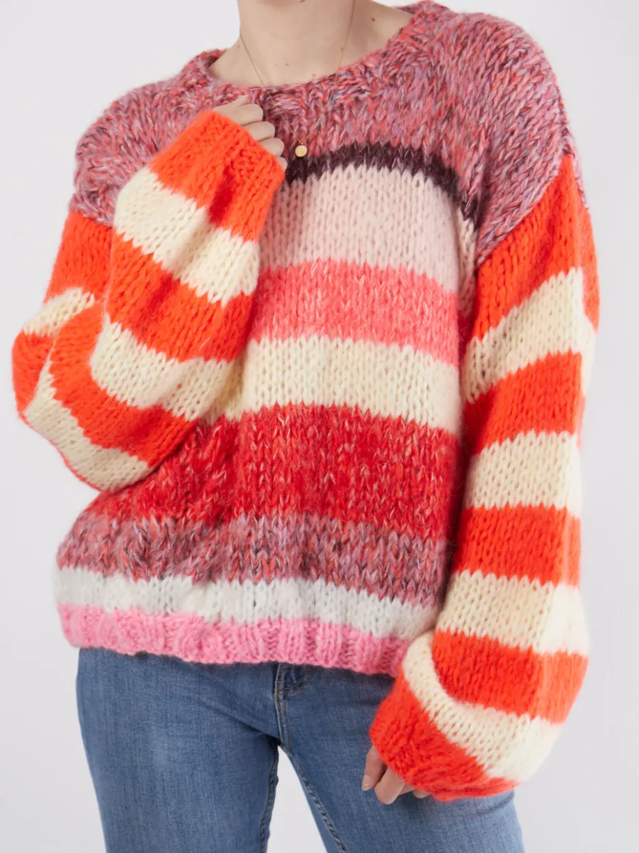 Damen DawnxDare – Strickpullover aus Textil in Orange