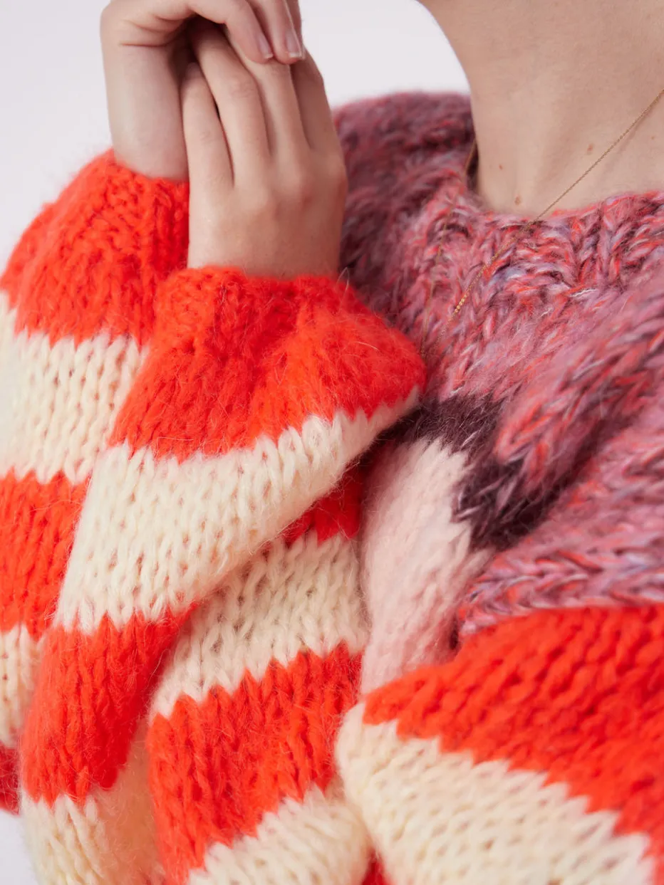 Damen DawnxDare – Strickpullover aus Textil in Orange