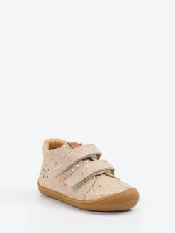 – Lauflernschuhe aus Leder mit Glitzerpunkten*develab Discount