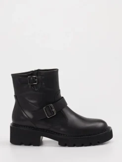 – Biker-Stiefelette aus Leder*Di Lauro Sale