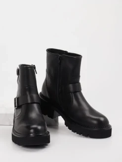 – Biker-Stiefelette aus Leder*Di Lauro Sale