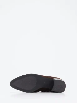 Damen Di Lauro – Chelsea Boots aus Veloursleder dunkel