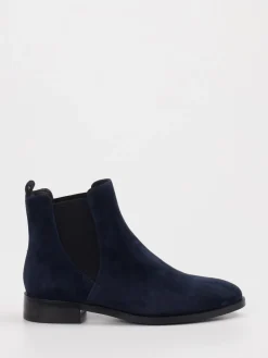 – Chelsea Boots aus Veloursleder Dunkel*Di Lauro Discount