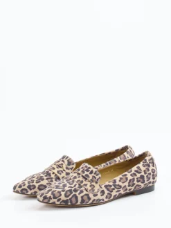 – Loafer aus geprägtem Leder in Leoprint*Di Lauro Discount