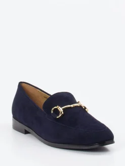 – Loafer aus Veloursleder Dunkel*Di Lauro Discount