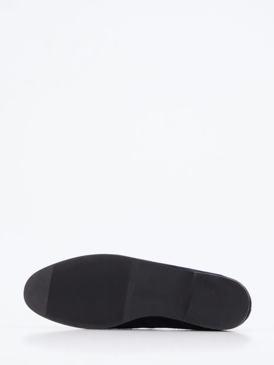 – Loafer aus Veloursleder Dunkel*Di Lauro Discount