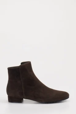 Damen Di Lauro – Stiefeletten aus Veloursleder Dunkel