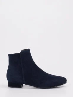 Damen Di Lauro – Stiefeletten aus Veloursleder Dunkel