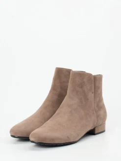 – Stiefeletten aus Veloursleder taupe*Di Lauro Online