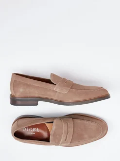 Herren Digel – Loafer aus Veloursleder sandbeige