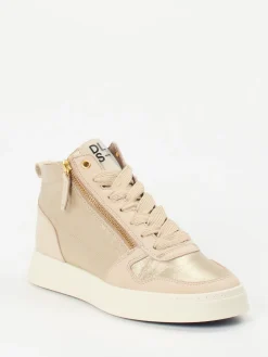 – High-Top-Sneaker aus Metallicleder*DL Sport Discount